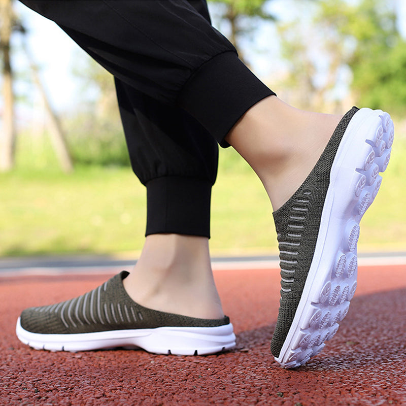 MEN'S BREATHABLE COMFORTABLE LIGHT HALF SLIPPERS
