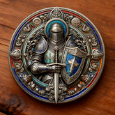 🏆New Year 60% OFF-🛡️⚔️ Christian Knight Shield & Sword Collectible Coin