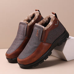Men's Plush Fur Comfort Slip On Boots