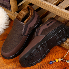 MEN'S COMFORTABLE WOOL PLUSH ORTHOPEDIC SNOWPROOF COTTON SHOES