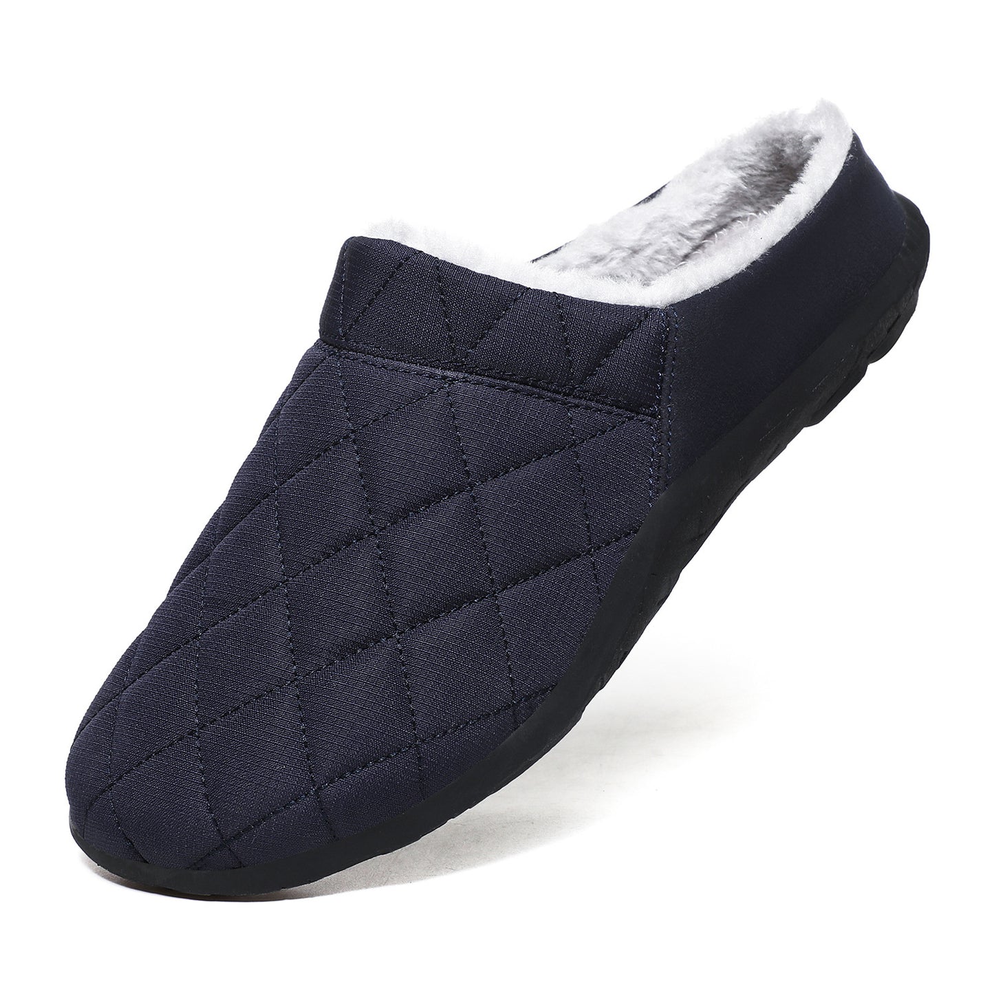 MEN'S FLEECE COMFORTABLE SOFT HALF DRAG CASUAL COTTON SHOES
