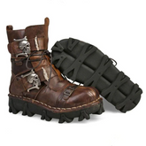 NEW HANDMADE SKULL LEATHER BOOTS