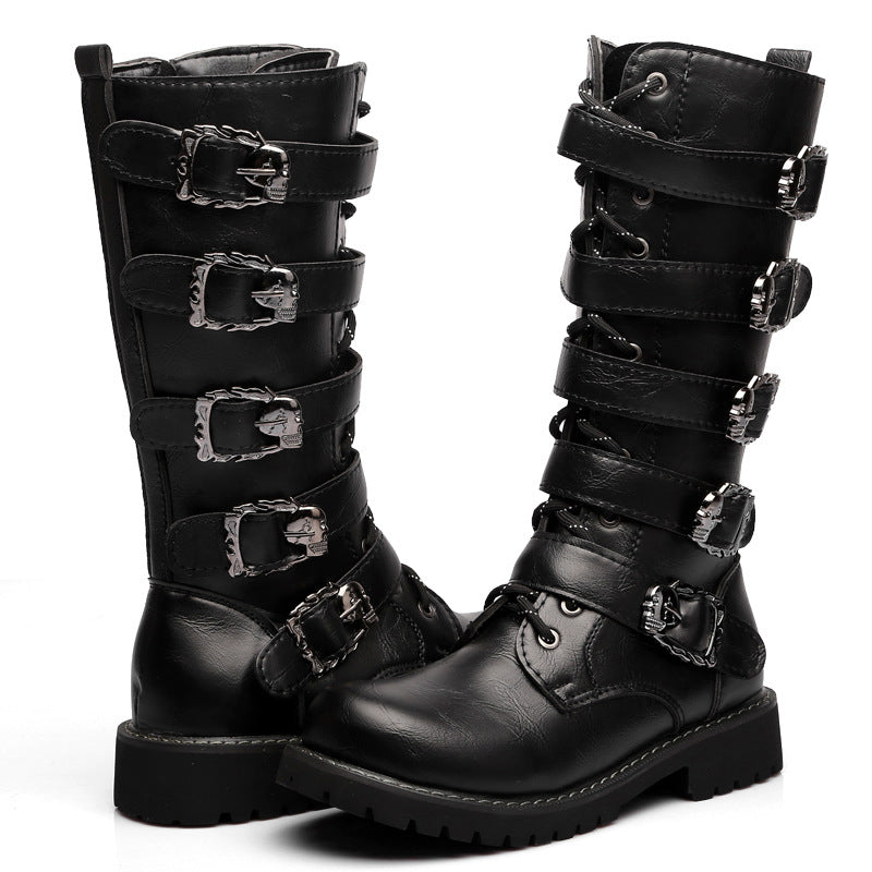 NEW Skull Buckle Boots
