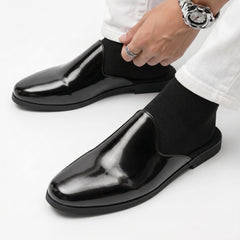Renzo Patent Leather Mules