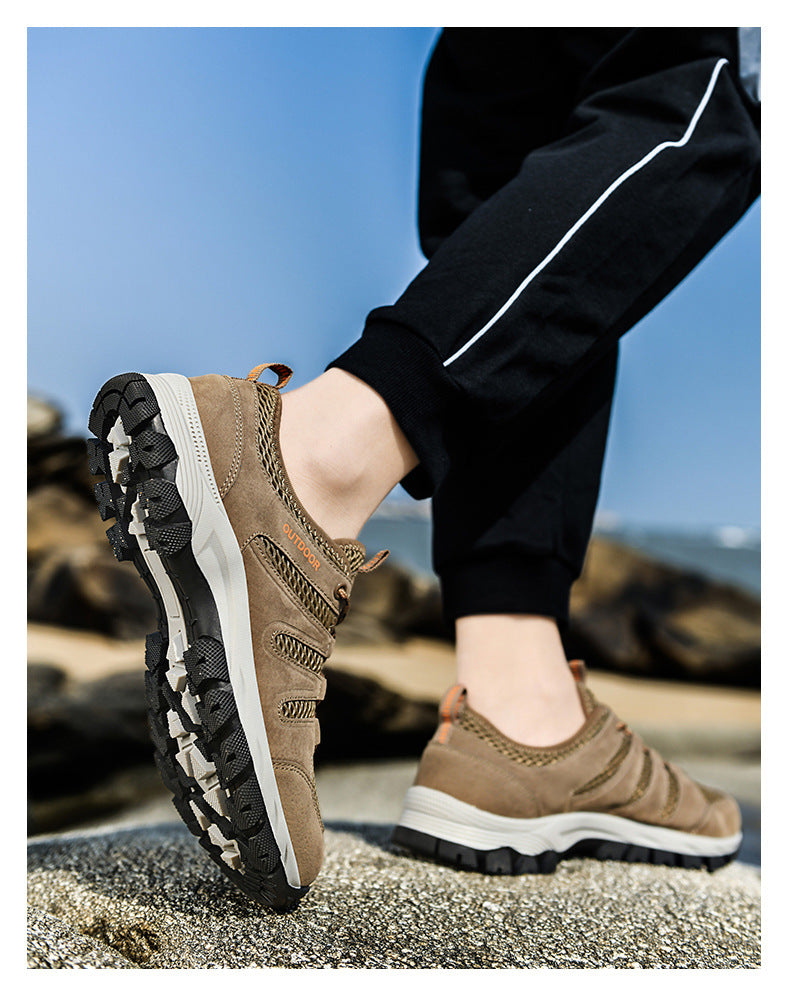 MESH BREATHABLE OUTDOOR SOFT SOLE LIGHTWEIGHT MEN'S SHOES