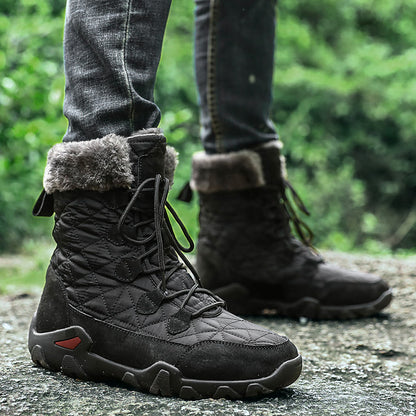 MEN'S WINTER OUTDOOR COMFORTABLE AND WARM THICKENED CASUAL SNOW BOOTS