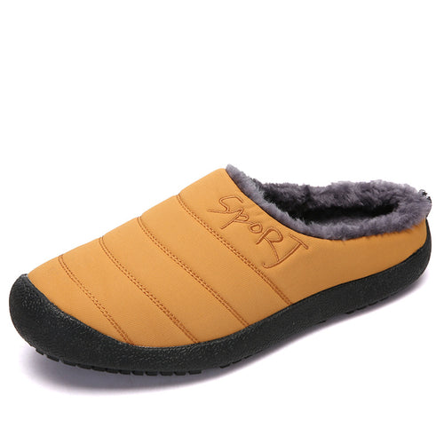 MEN'S COMFORTABLE FLEECE WARM OUTDOOR CASUAL COTTON SHOES