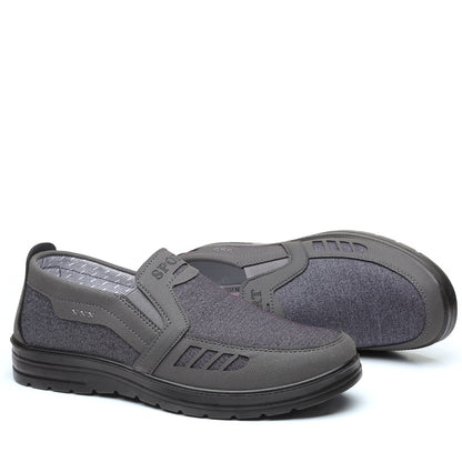 MEN'S EXTENDED WIDTH FOOT AND HEEL COMFORTABLE INSOLE NON-SLIP CASUAL SHOES