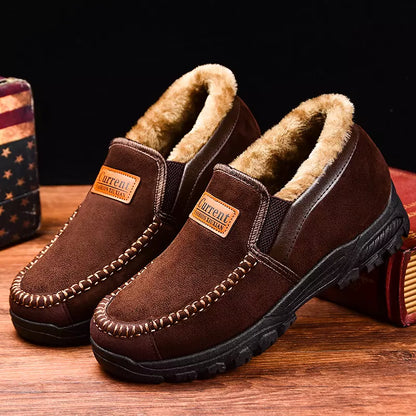 Men's Good arch support Outdoor Warm Lightweight Walking Slip On Sneakers