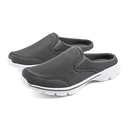 MEN'S FLAT SLIP-ON SANDALS MESH SURFACE BREATHABLE