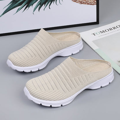 WOMEN'S BREATHABLE COMFORTABLE LIGHT HALF SLIPPERS