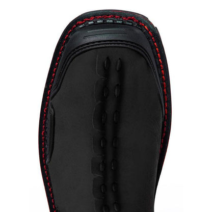 Men Leather Skull Zipper Casual Western Boots