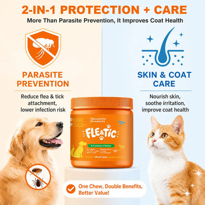 180ct Dog & Cat Skin & Coat Soft Chews