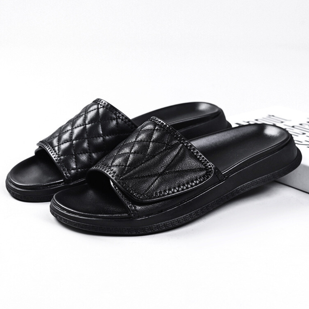 Vera Leather Slides