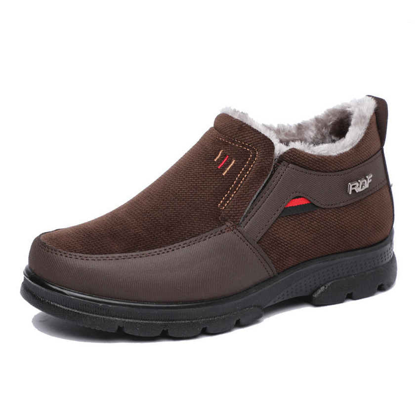 MEN'S SOFT SOLE NON-SLIP PLUS FLEECE CASUAL COTTON SHOES