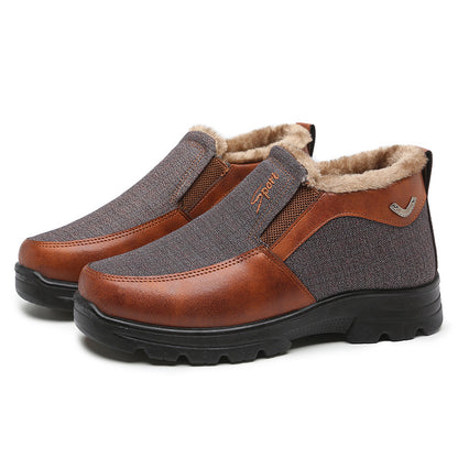 MEN'S COMFORTABLE WARM THICK NON-SLIP CASUAL COTTON SHOES