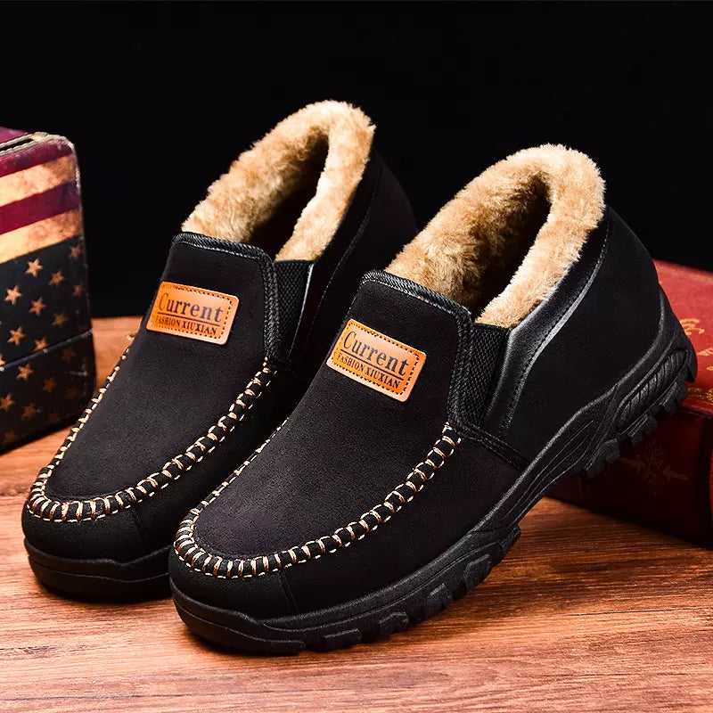 Men's Good arch support Outdoor Warm Lightweight Walking Slip On Sneakers