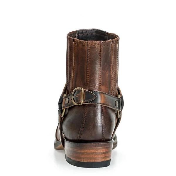 Men's Roman Style Embroidered Ankle Boots