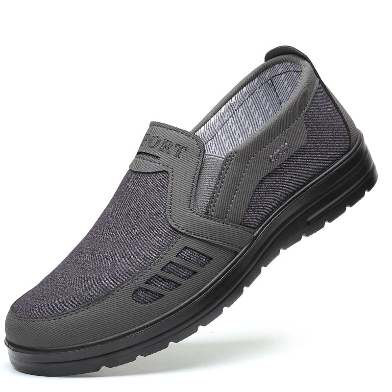 MEN'S EXTENDED WIDTH FOOT AND HEEL COMFORTABLE INSOLE NON-SLIP CASUAL SHOES