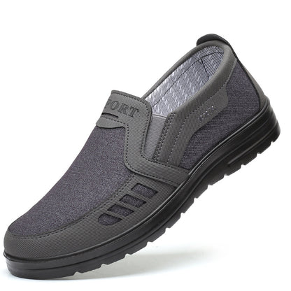 MEN'S EXTENDED WIDTH FOOT AND HEEL COMFORTABLE INSOLE NON-SLIP CASUAL SHOES