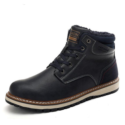 Everest Fur Lined Leather Snow Boots