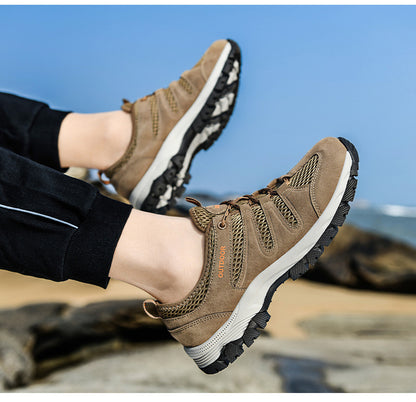MESH BREATHABLE OUTDOOR SOFT SOLE LIGHTWEIGHT MEN'S SHOES
