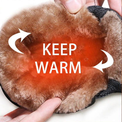 Men's Plush Fur Comfort Slip On Boots