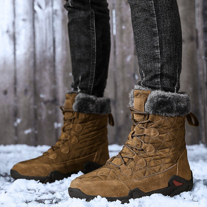 MEN'S WINTER OUTDOOR COMFORTABLE AND WARM THICKENED CASUAL SNOW BOOTS
