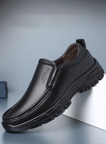 MEN'S EXTENDED WIDTH FOOT AND HEEL COMFORTABLE PLATFORM CASUAL SHOES