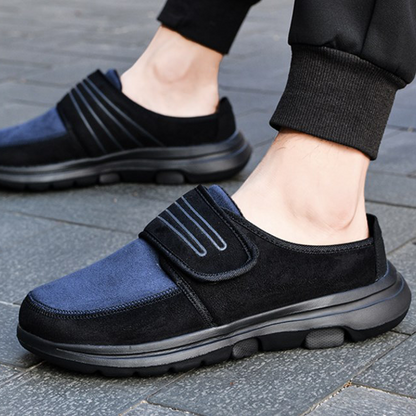 MEN'S COMFORTABLE SUEDE THICK SOLE SLIP-ON CASUAL SHOES