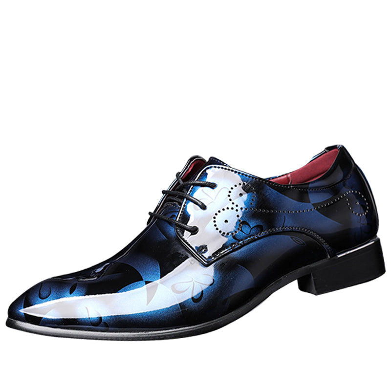 Fashion England shiny casual leather shoes men's boots