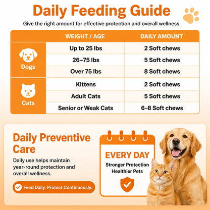 180ct Dog & Cat Skin & Coat Soft Chews