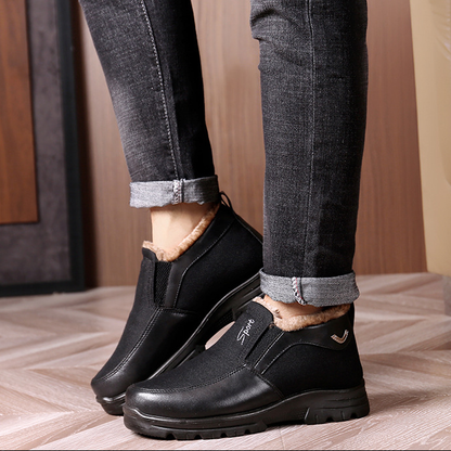 Men's Plush Fur Comfort Slip On Boots