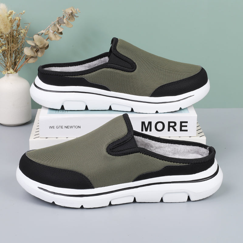 MEN'S COMFORTABLE LINED FLEECE ARCH SUPPORT SPORTS SANDALS