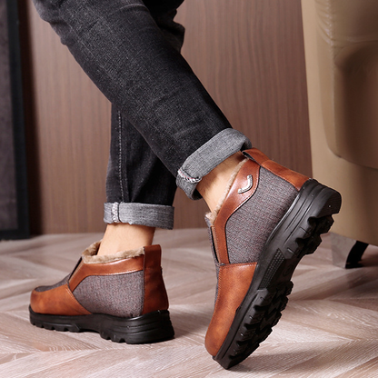 Men's Plush Fur Comfort Slip On Boots