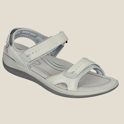 Last Day 49% OFF - Women's Casual Comfortable Leather Arch Support Flat Open Toe Velcro Sandals