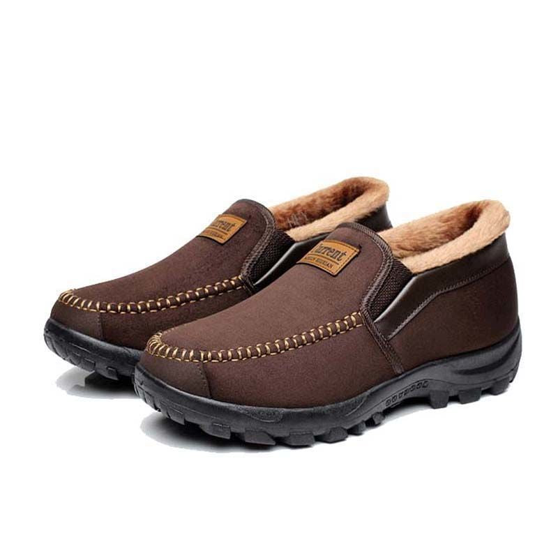 Men's Good arch support Outdoor Warm Lightweight Walking Slip On Sneakers