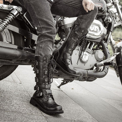 NEW Skull Buckle Boots