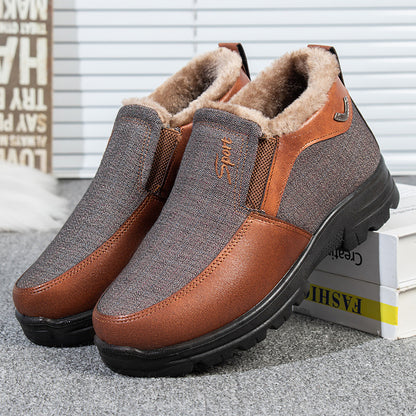 MEN'S COMFORTABLE WARM THICK NON-SLIP CASUAL COTTON SHOES