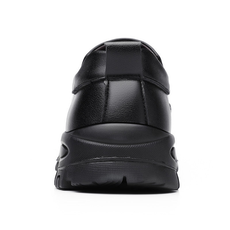 MEN'S EXTENDED WIDTH FOOT AND HEEL COMFORTABLE PLATFORM CASUAL SHOES