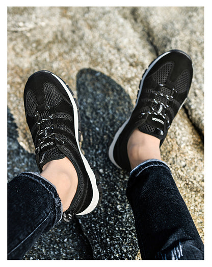 MESH BREATHABLE OUTDOOR SOFT SOLE LIGHTWEIGHT MEN'S SHOES