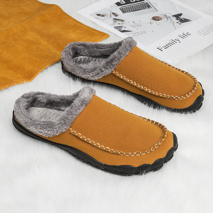 MEN'S COMFORTABLE LINED FLEECE ARCH SUPPORT SHOES