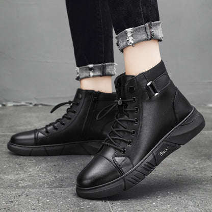 2022 Men's Casual Versatile Genuine Leather Ankle Boots