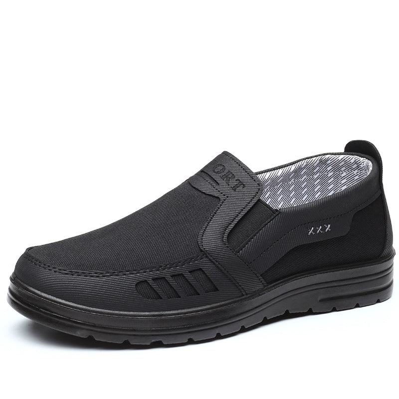 MEN'S EXTENDED WIDTH FOOT AND HEEL COMFORTABLE INSOLE NON-SLIP CASUAL SHOES