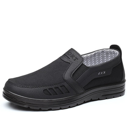 MEN'S EXTENDED WIDTH FOOT AND HEEL COMFORTABLE INSOLE NON-SLIP CASUAL SHOES