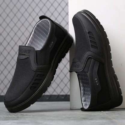 MEN'S EXTENDED WIDTH FOOT AND HEEL COMFORTABLE INSOLE NON-SLIP CASUAL SHOES