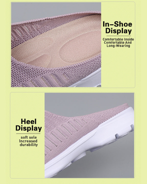 WOMEN'S BREATHABLE COMFORTABLE LIGHT HALF SLIPPERS