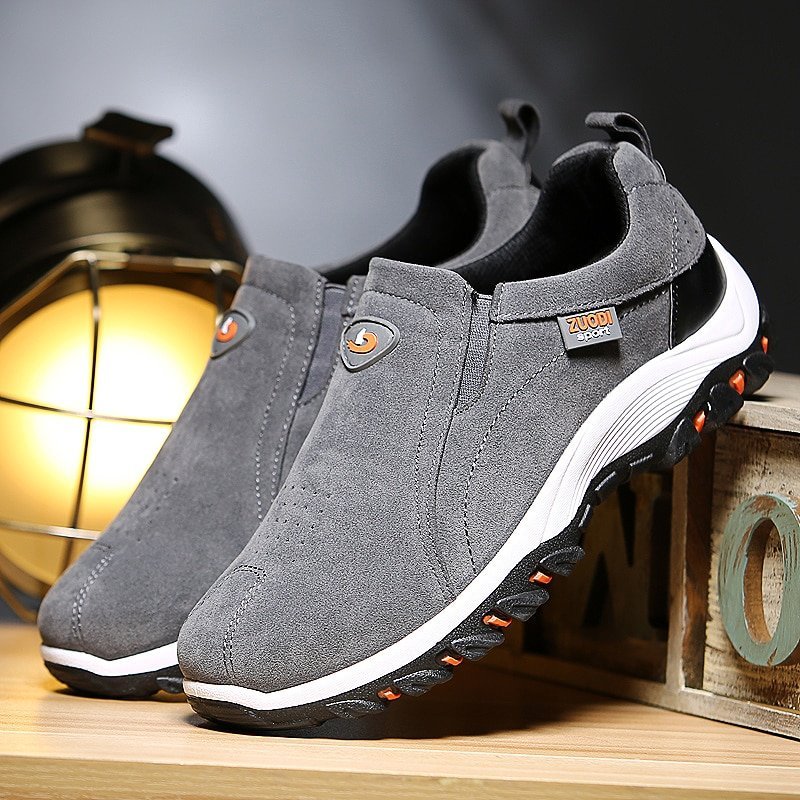 Men's Good arch support Outdoor Breathable Lightweight Walking Slip On Sneakers