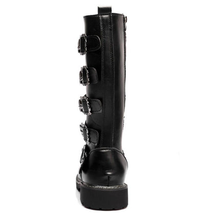 NEW Skull Buckle Boots