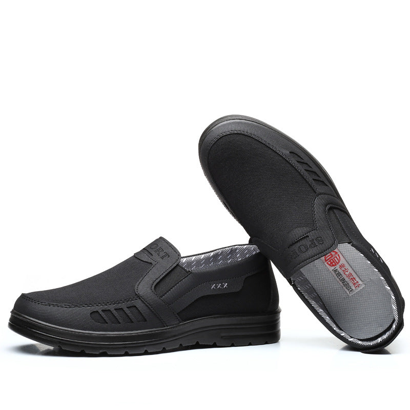 MEN'S EXTENDED WIDTH FOOT AND HEEL COMFORTABLE INSOLE NON-SLIP CASUAL SHOES